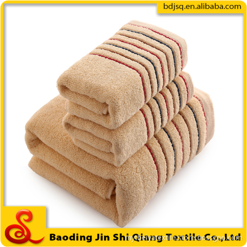 2017 hot sell 100% cotton high quality factory price embroider bath towel set